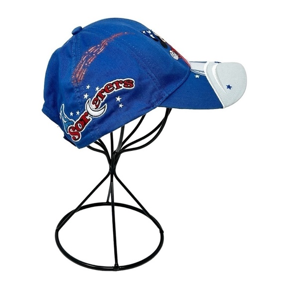 WALT DISNEY WORLD Mickey Fantasia Sorcerer Size Youth Blue White Cap - Picture 4 of 13